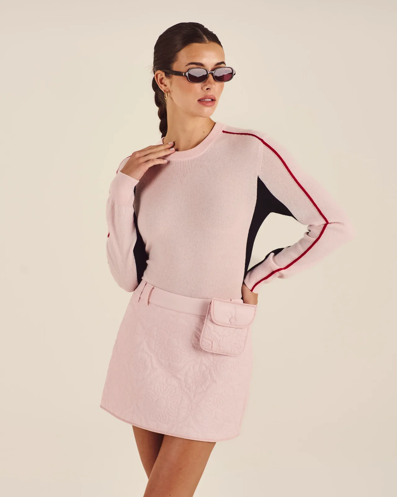 Kita Pattern Quilted Skirt