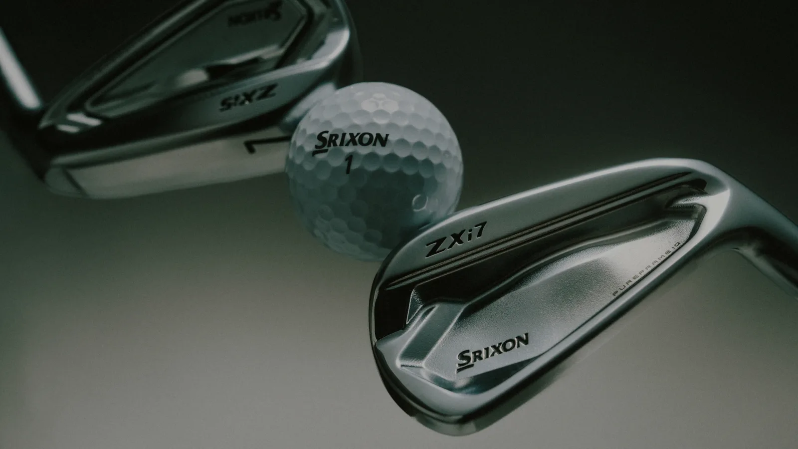 Srixon ZXi7 and ZXi5 irons with a Srixon ball